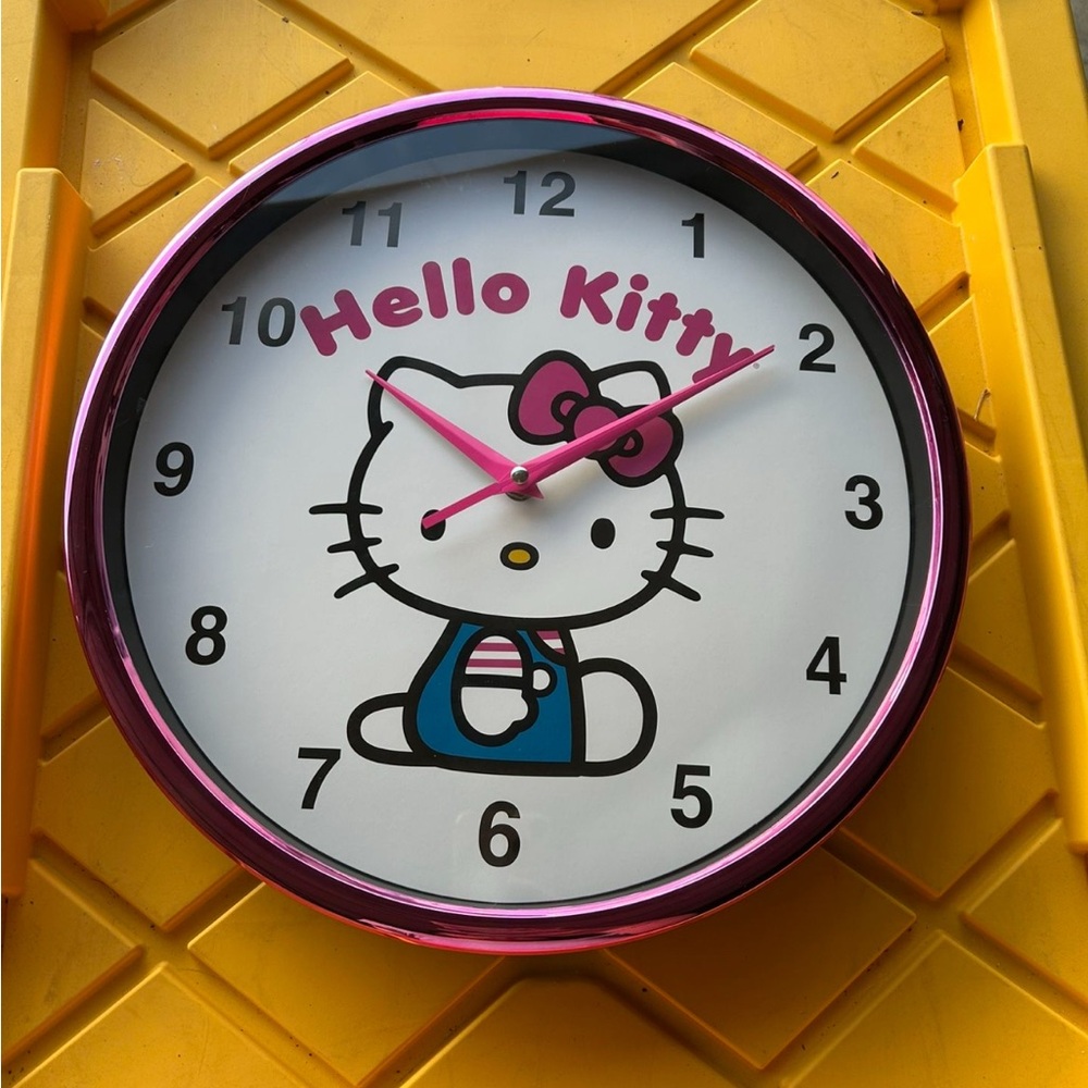 Hello Kitty Pink Wall Clock